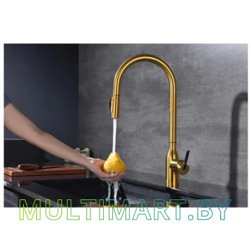 Смеситель Paulmark Universal Un213880-BG (брашированное золото) картинка 7